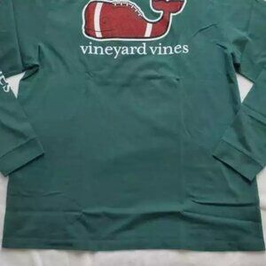 Vineyard Vines Football Pigskin Long Sleeve Tee (XL)